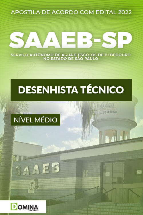 Apostila SAEEB Bebedouro SP 2022 Desenhista Técnico