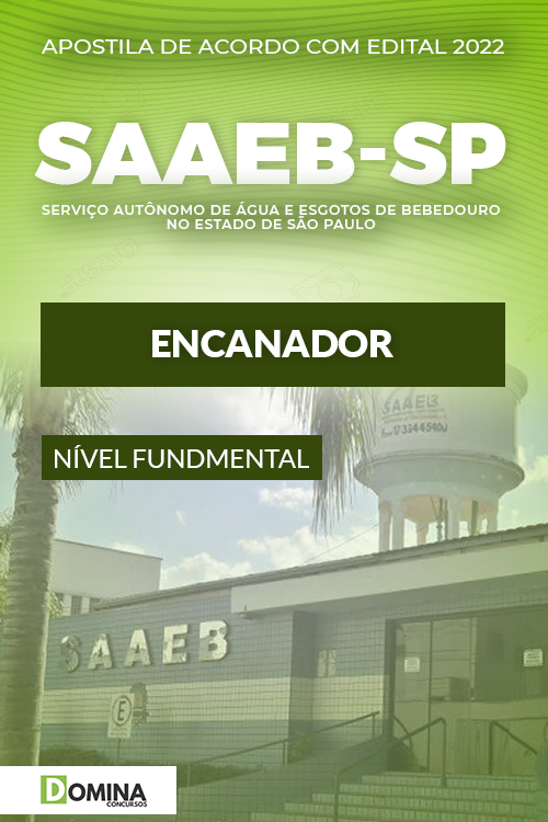 Apostila Concurso SAEEB Bebedouro SP 2022 Encanador