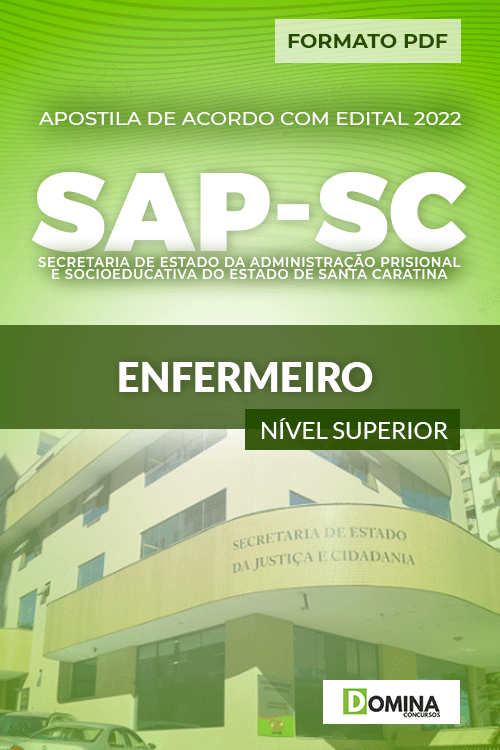 Apostila Digital Concurso Público SAP SC 2022 Enfermeiro