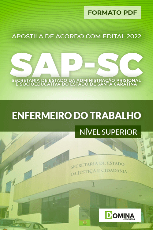 Apostila Concurso SAP SC 2022 Enfermeiro Trabalho