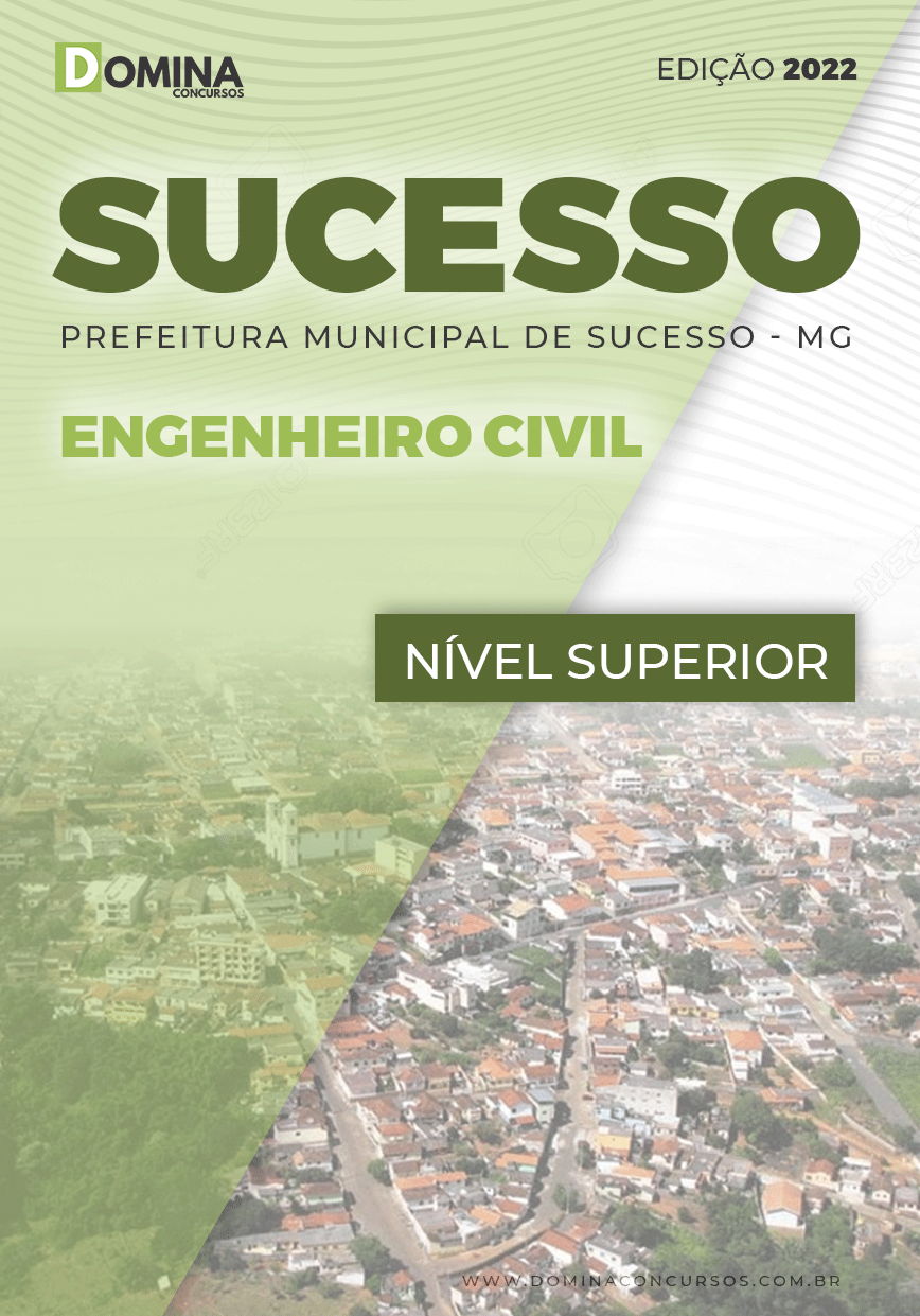 Apostila Digital Pref Bom Sucesso MG 2022 Engenheiro Civil