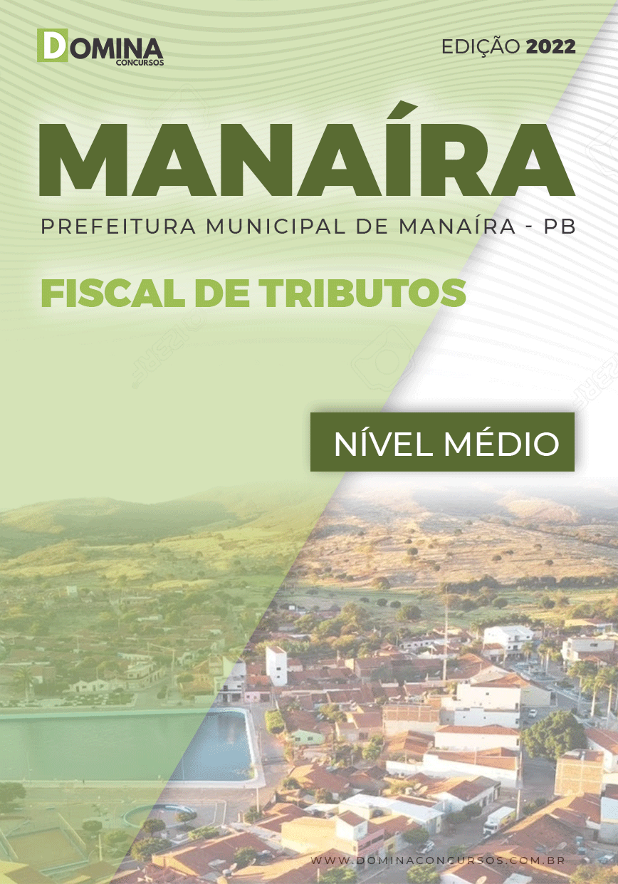 Apostila Digital Pref Manaíra PB 2022 Fiscal Tributos