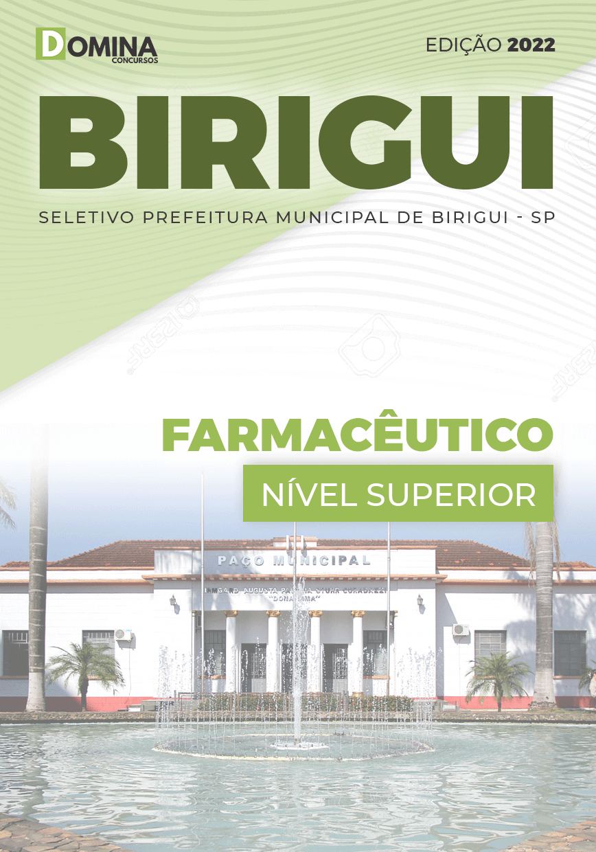 Apostila Digital Seletivo Pref Birigui SP 2022 Farmacêutico