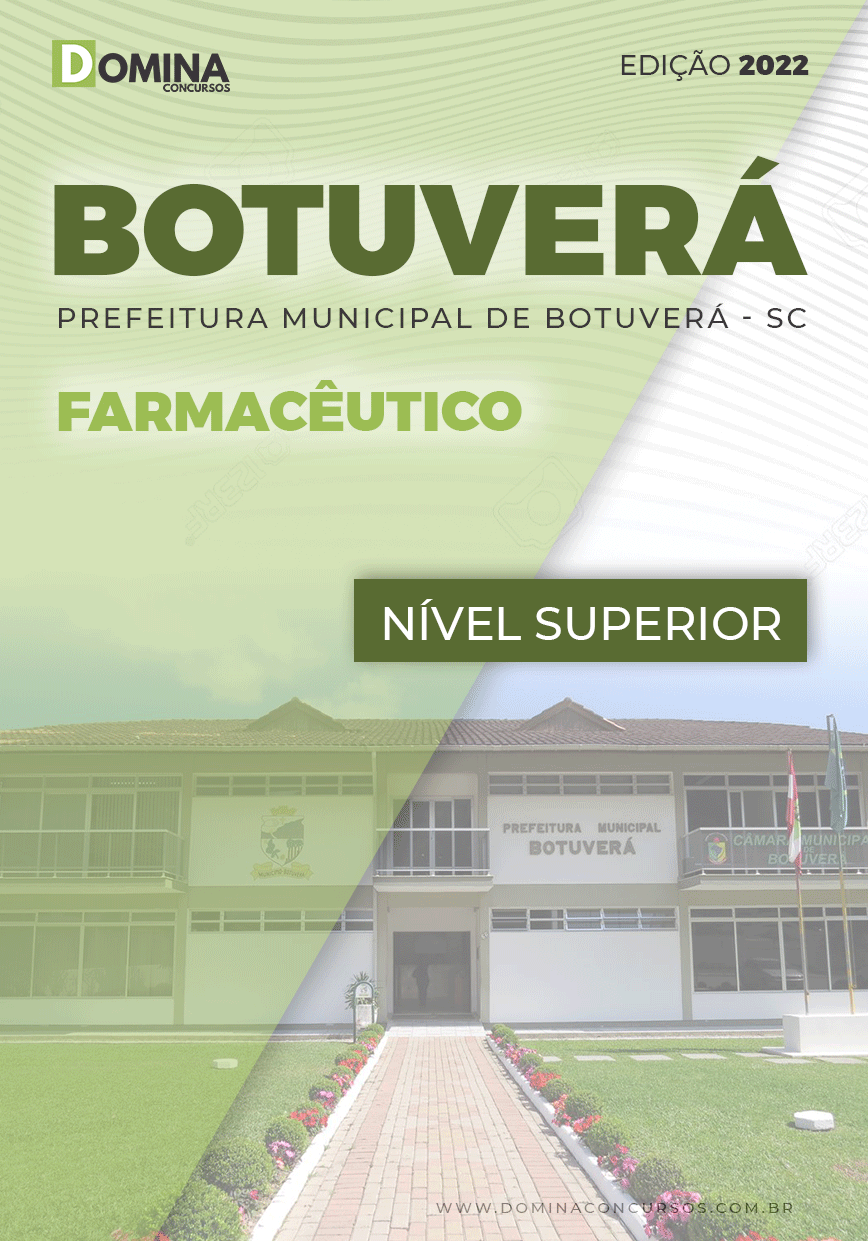 Apostila Digital Pref Botuverá SC 2022 Farmacêutico