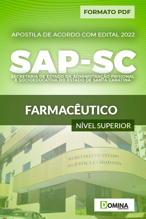 Apostila Digital Concurso SAP SC 2022 Farmacêutico
