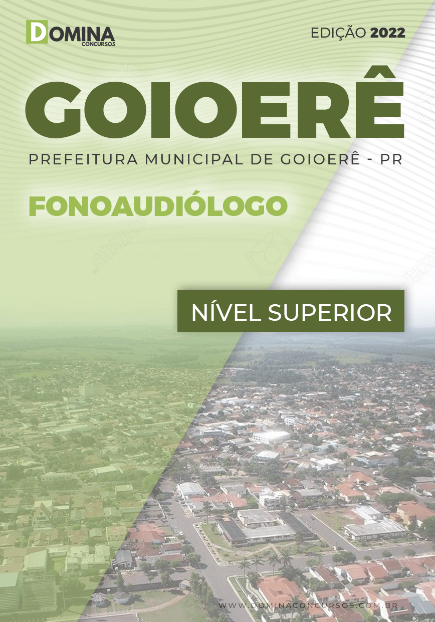 Apostila Concurso Pref Goioerê PR 2022 Fonoaudiólogo