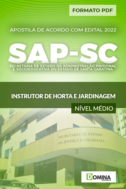 Apostila Digital SAP SC 2022 Instrutor Horta Jardinagem