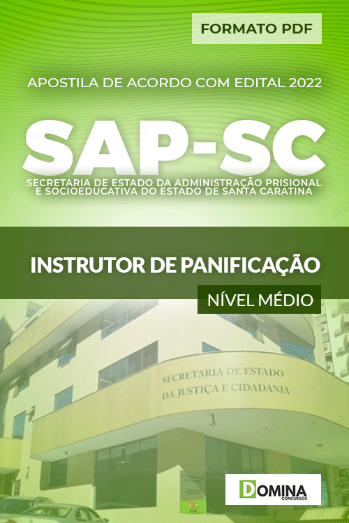 Apostila Digital Concurso SAP SC 2022 Instrutor Panificadora