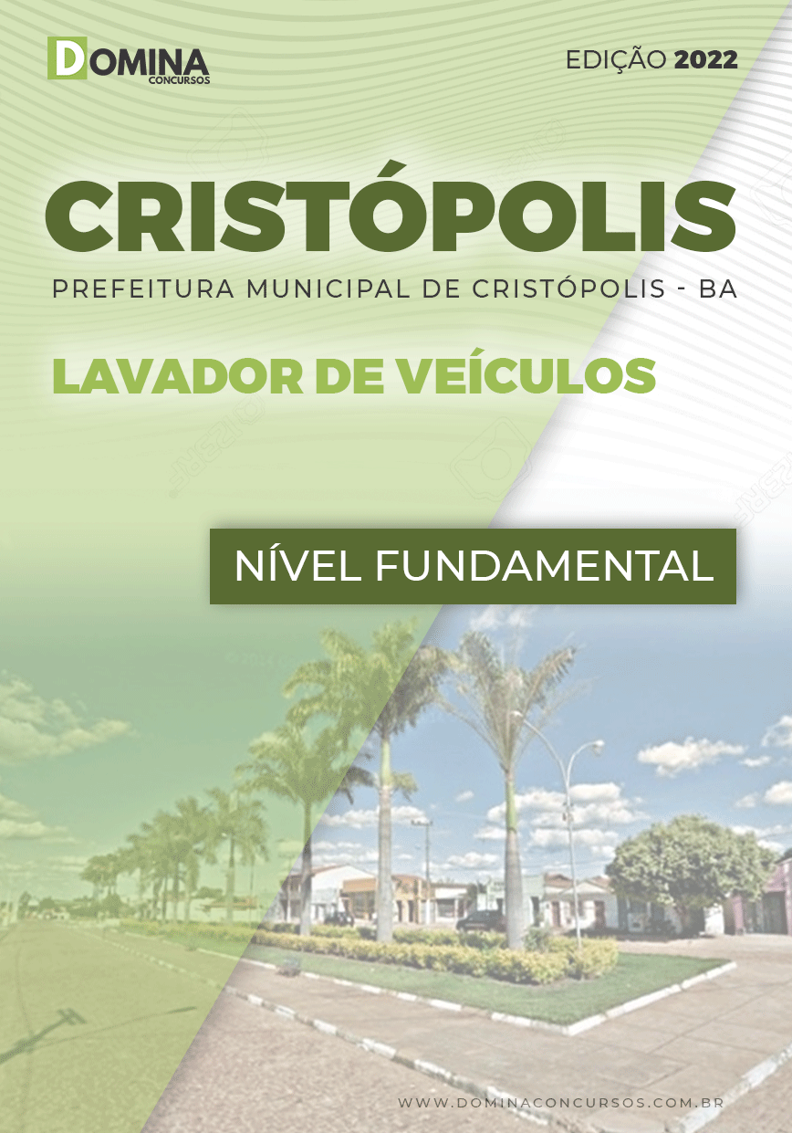 Apostila Pref Cristópolis BA 2022 Lavador de Veículos