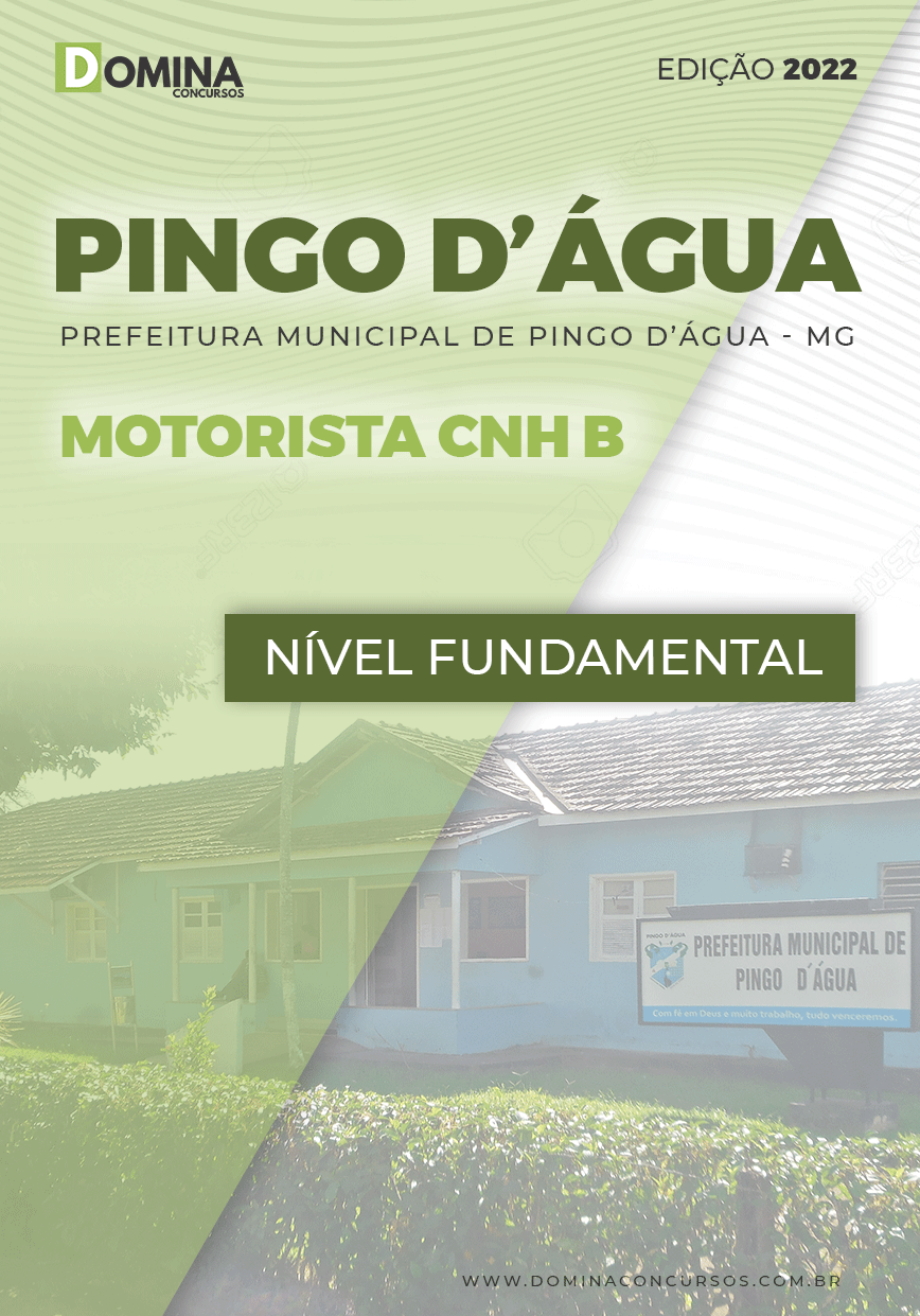 Apostila ISS Pingo D'Água MG 2022 Motorista CNH B