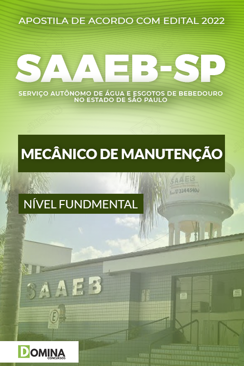Apostila SAEEB Bebedouro SP 2022 Mecânico Manutenção
