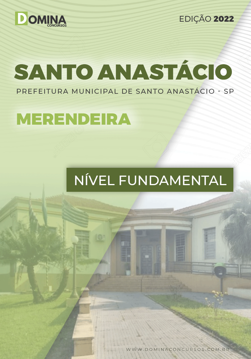 Apostila Digital Pref Santo Anastácio SP 2022 Merendeira