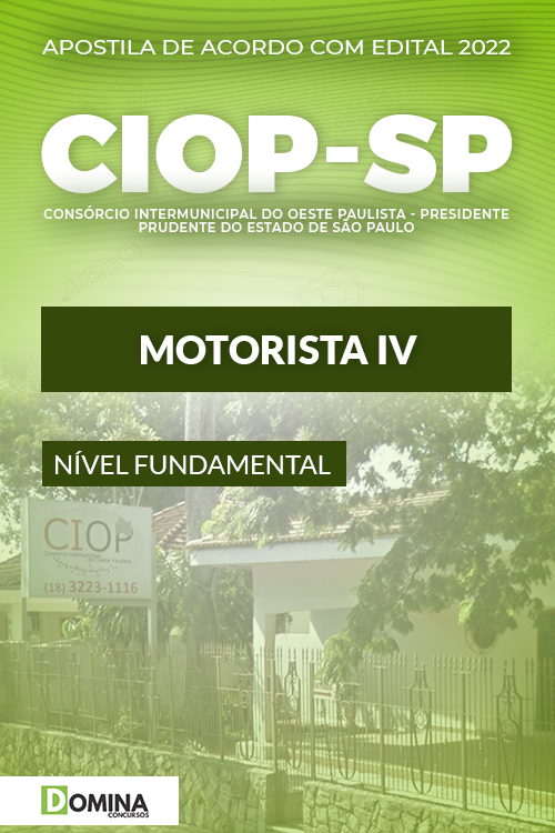Apostila Digital Seletivo CIOP SP 2022 Motorista IV