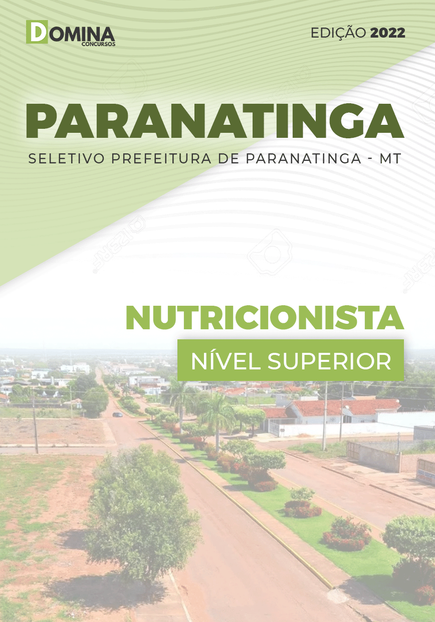 Apostila Seletivo Pref Paranatinga MT 2022 Nutricionista
