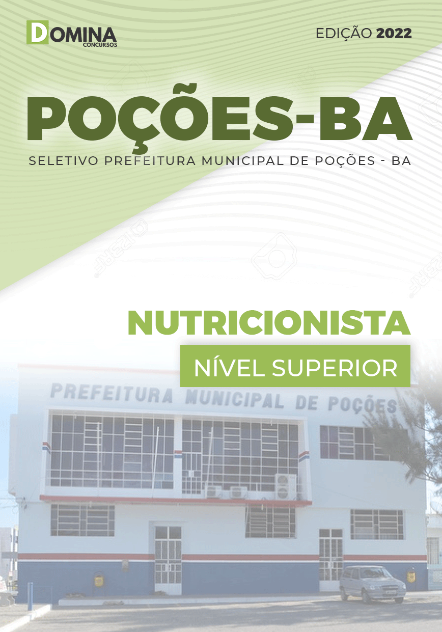 Apostila Seletivo Pref Poções BA 2022 Nutricionista