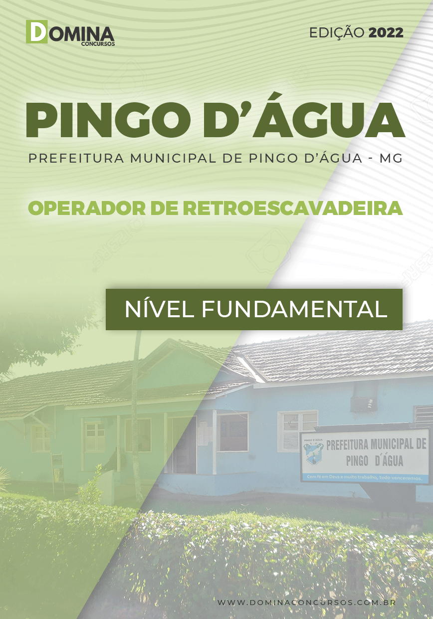 Apostila ISS Pingo D'Água MG 2022 Operador Retroescavadeira