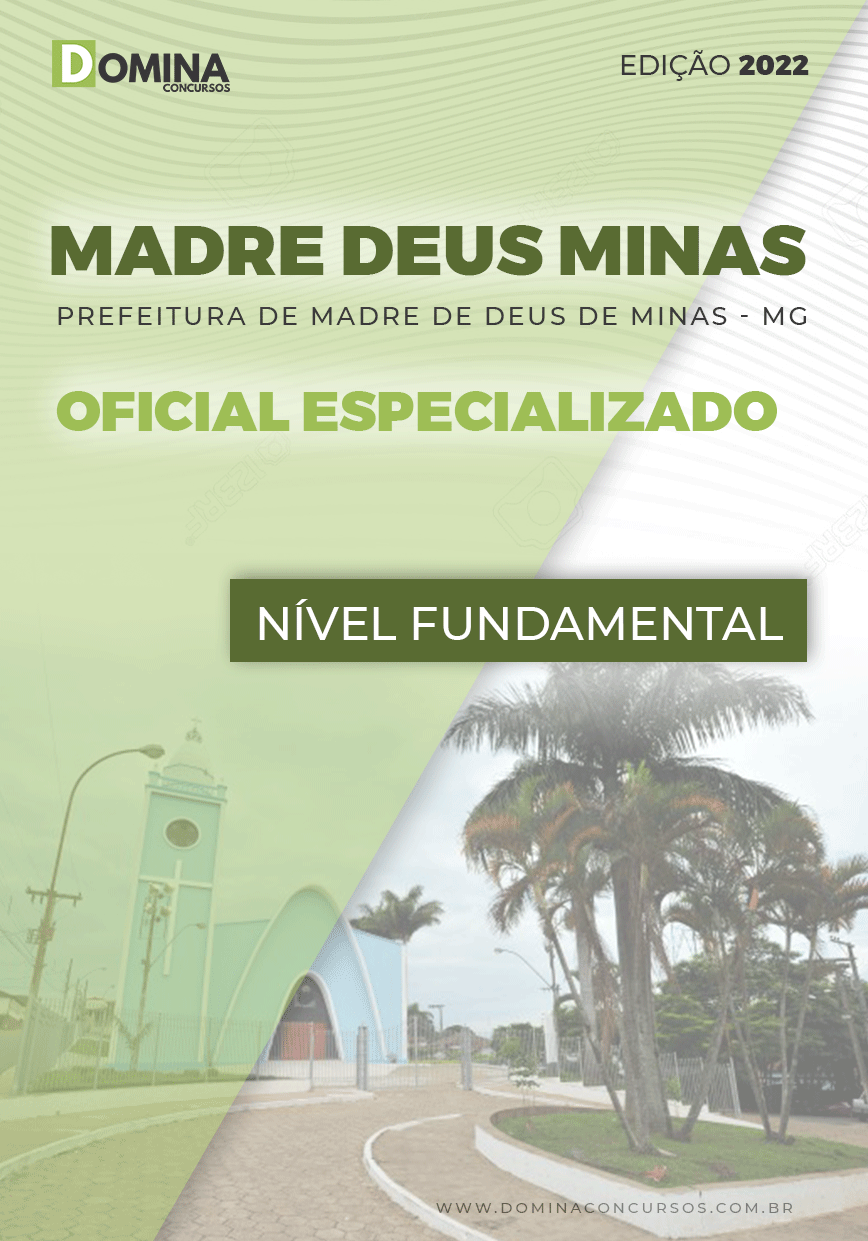 Apostila Pref Madre Deus Minas MG 2022 Oficial Especializado