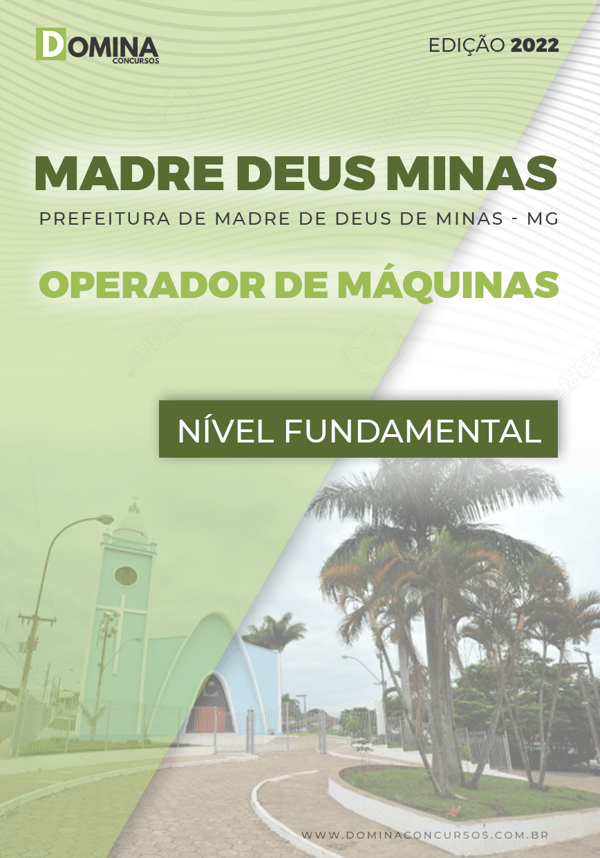 Apostila Pref Madre Deus Minas MG 2022 Operador Máquinas