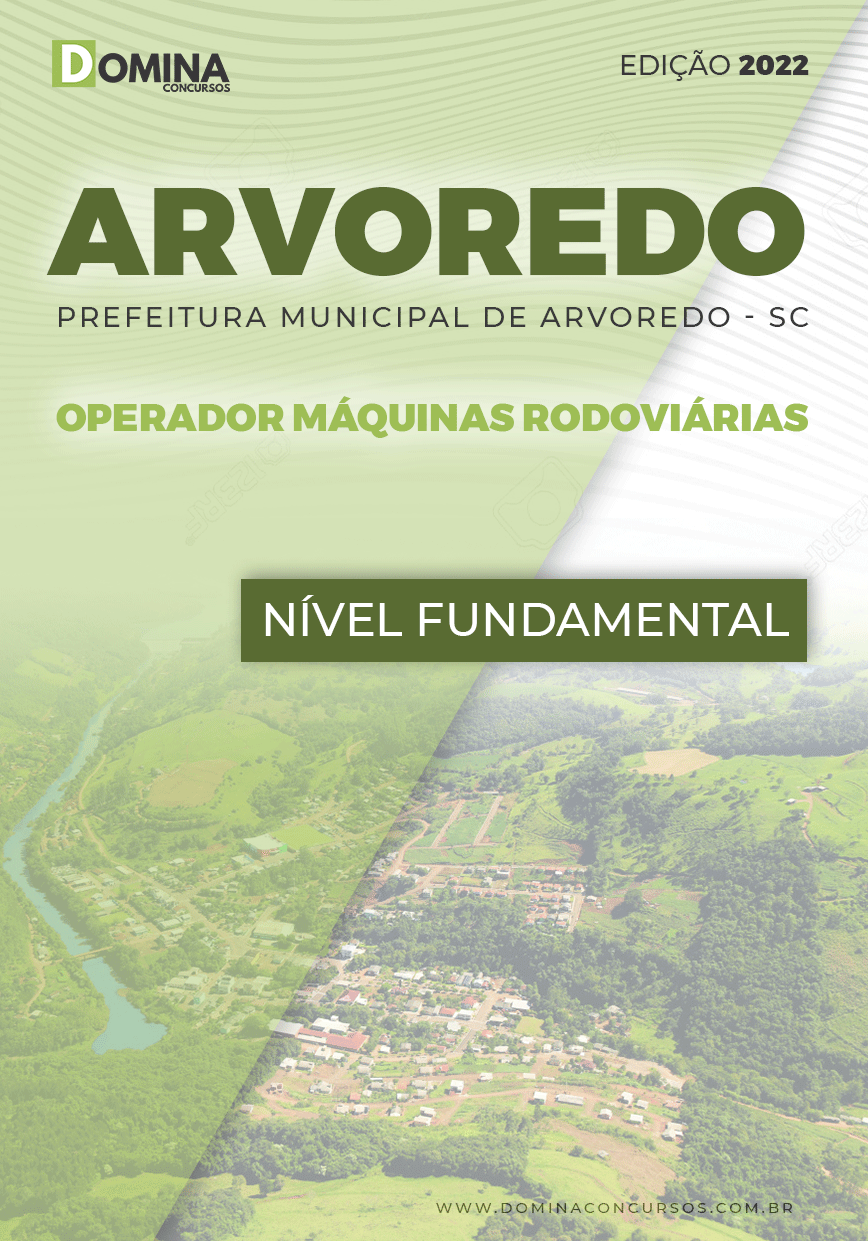 Apostila Pref Arvoredo SC 2022 Operador de Máquinas Rodoviárias