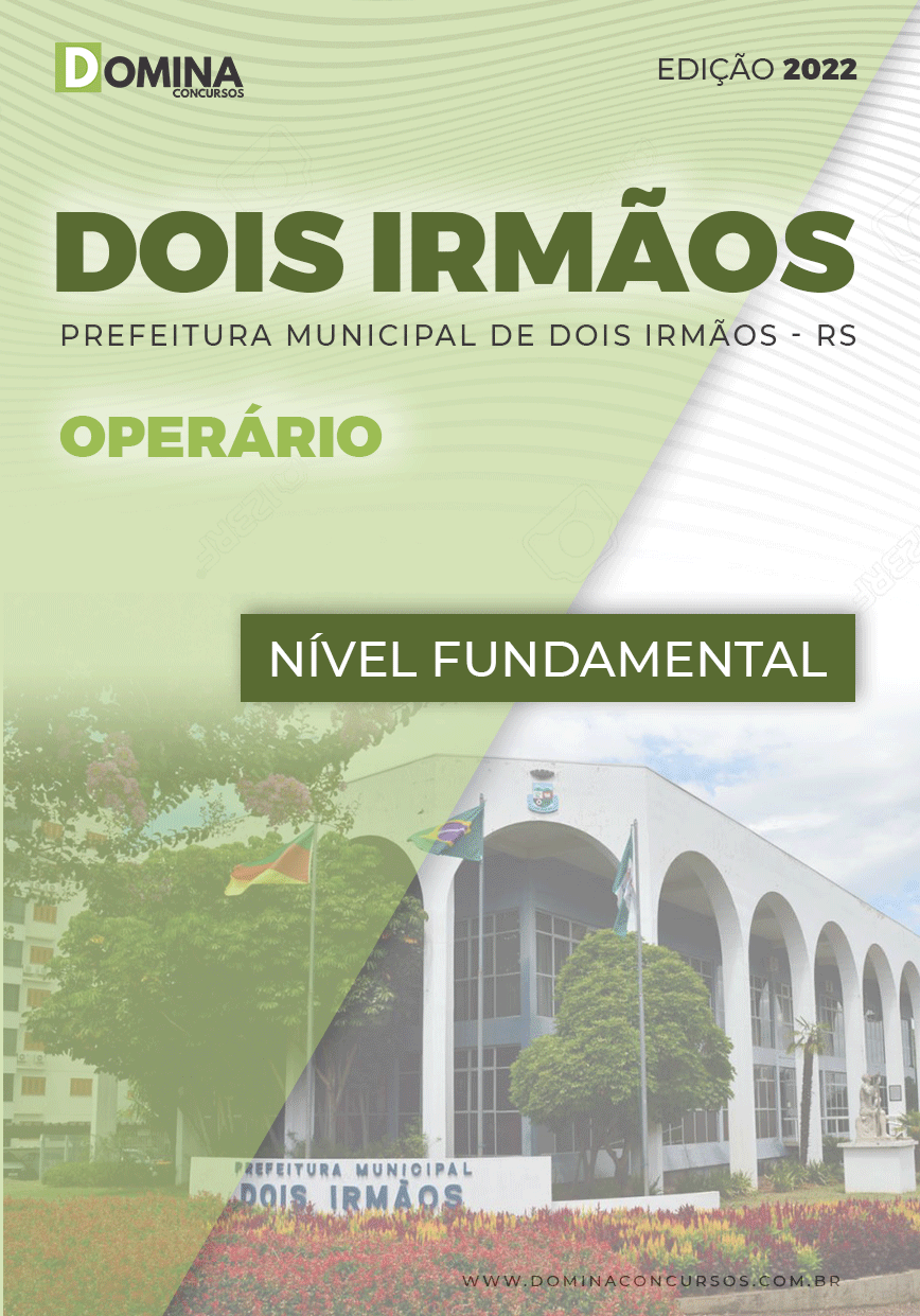 Apostila Digital Concurso Pref Dois Irmãos RS 2022 Operário
