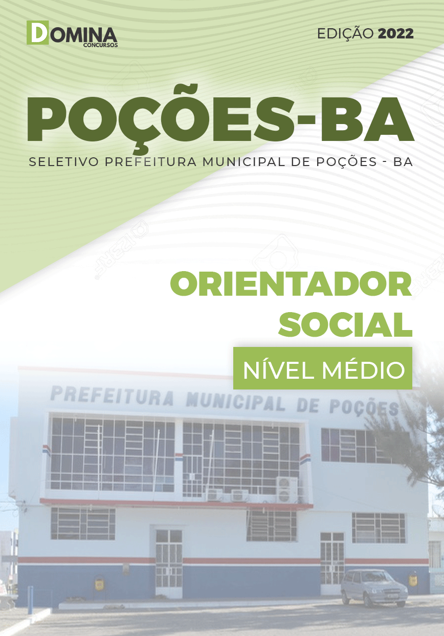 Apostila Seletivo Pref Poções BA 2022 Orientador Social