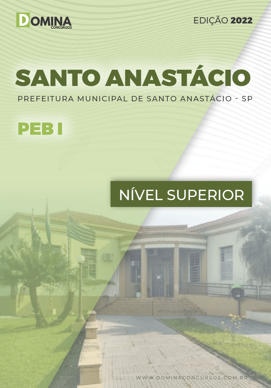 Apostila Pref Santo Anastácio SP 2022 Prof. Educação Básica I