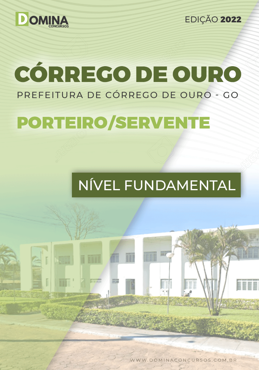 Apostila Concurso Pref Córrego Ouro GO 2022 Porteiro Servente