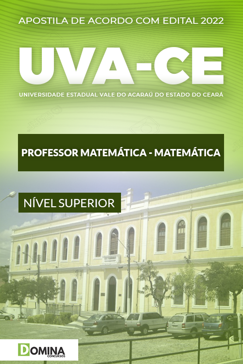 Apostila Digital UVA CE 2022 Professor de Matemática