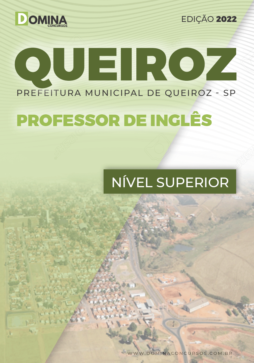 Apostila Concurso Pref Queiroz SP 2022 Professor Inglês