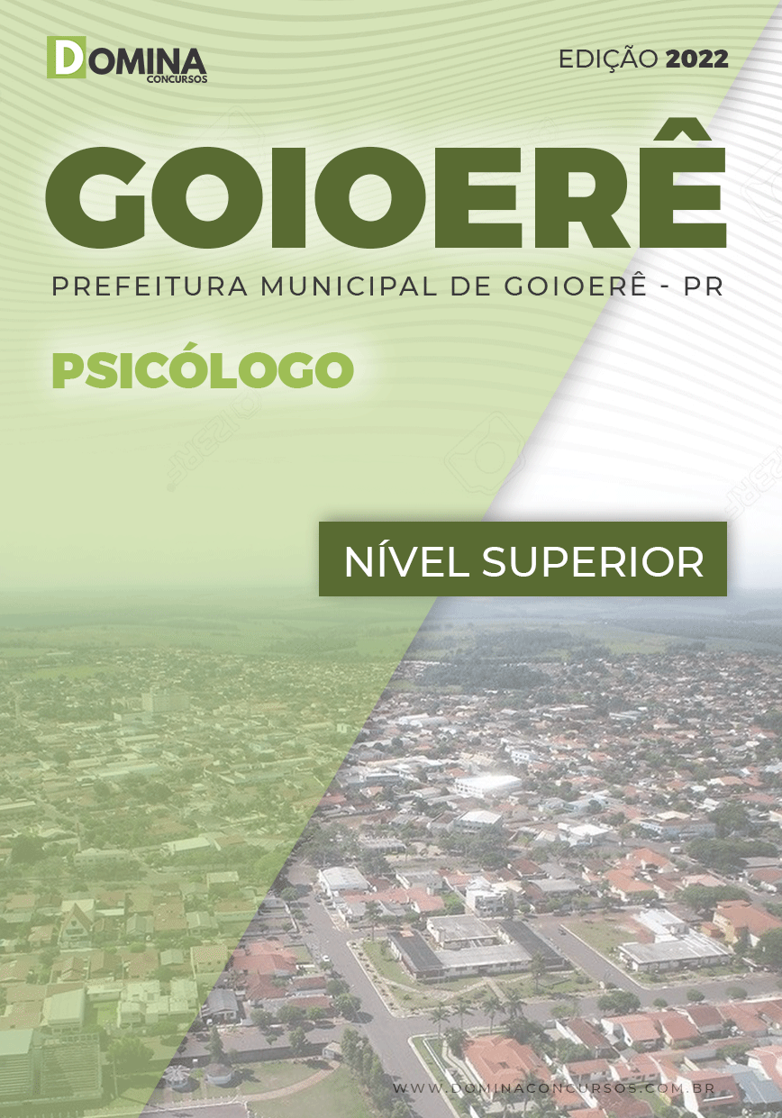Apostila Concurso Pref Goioerê PR 2022 Psicólogo