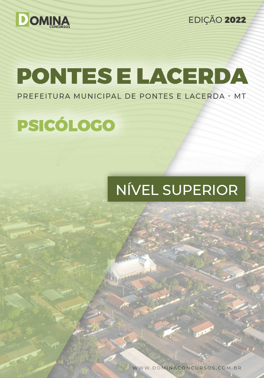 Apostila Digital Pref Pontes Lacerda MT 2022 Psicólogo