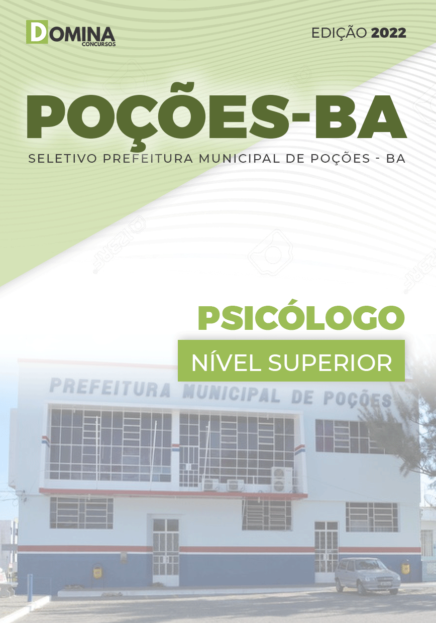 Apostila Digital Seletivo Pref Poções BA 2022 Psicólogo