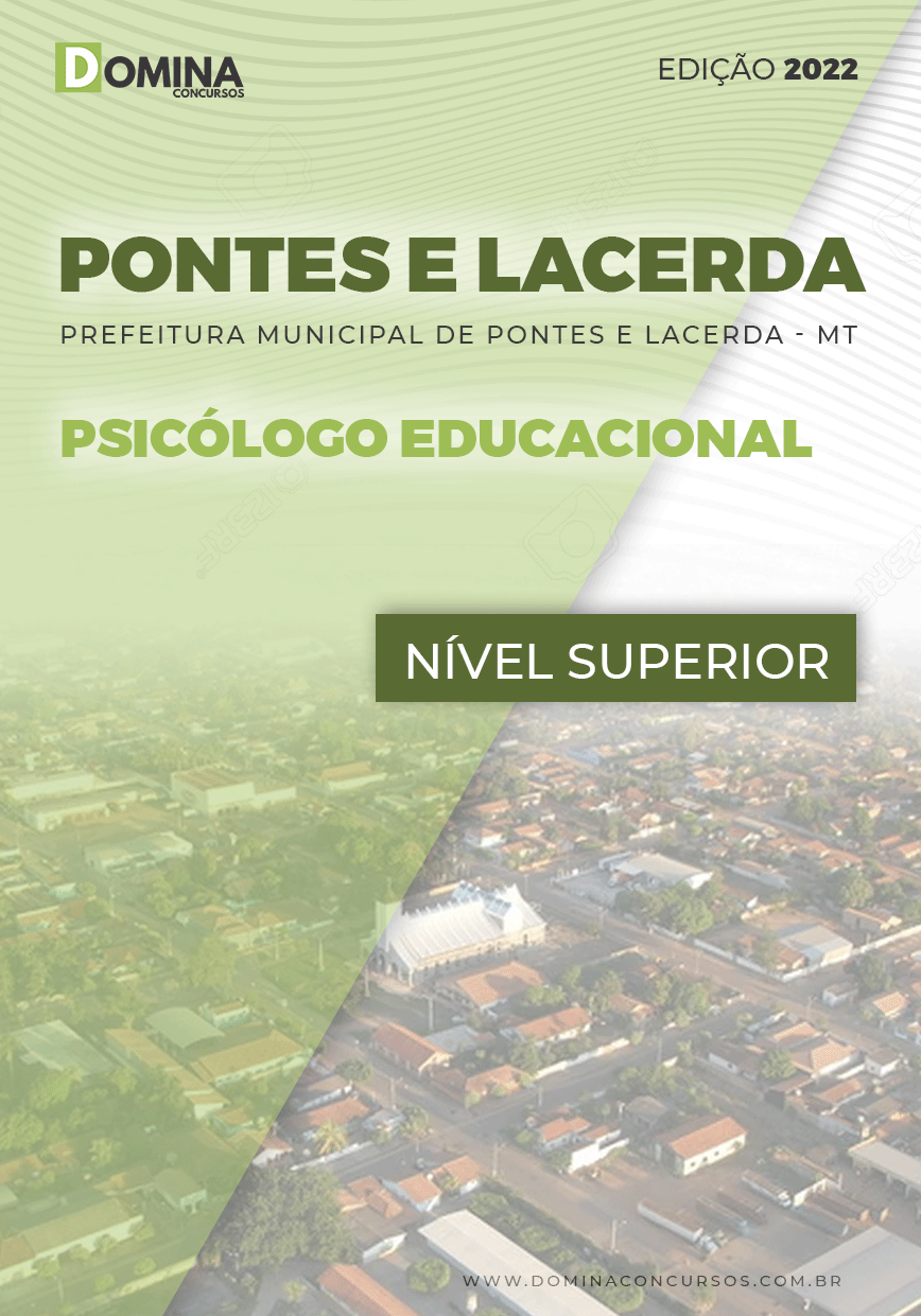 Apostila Pref Pontes Lacerda MT 2022 Psicólogo Educacional