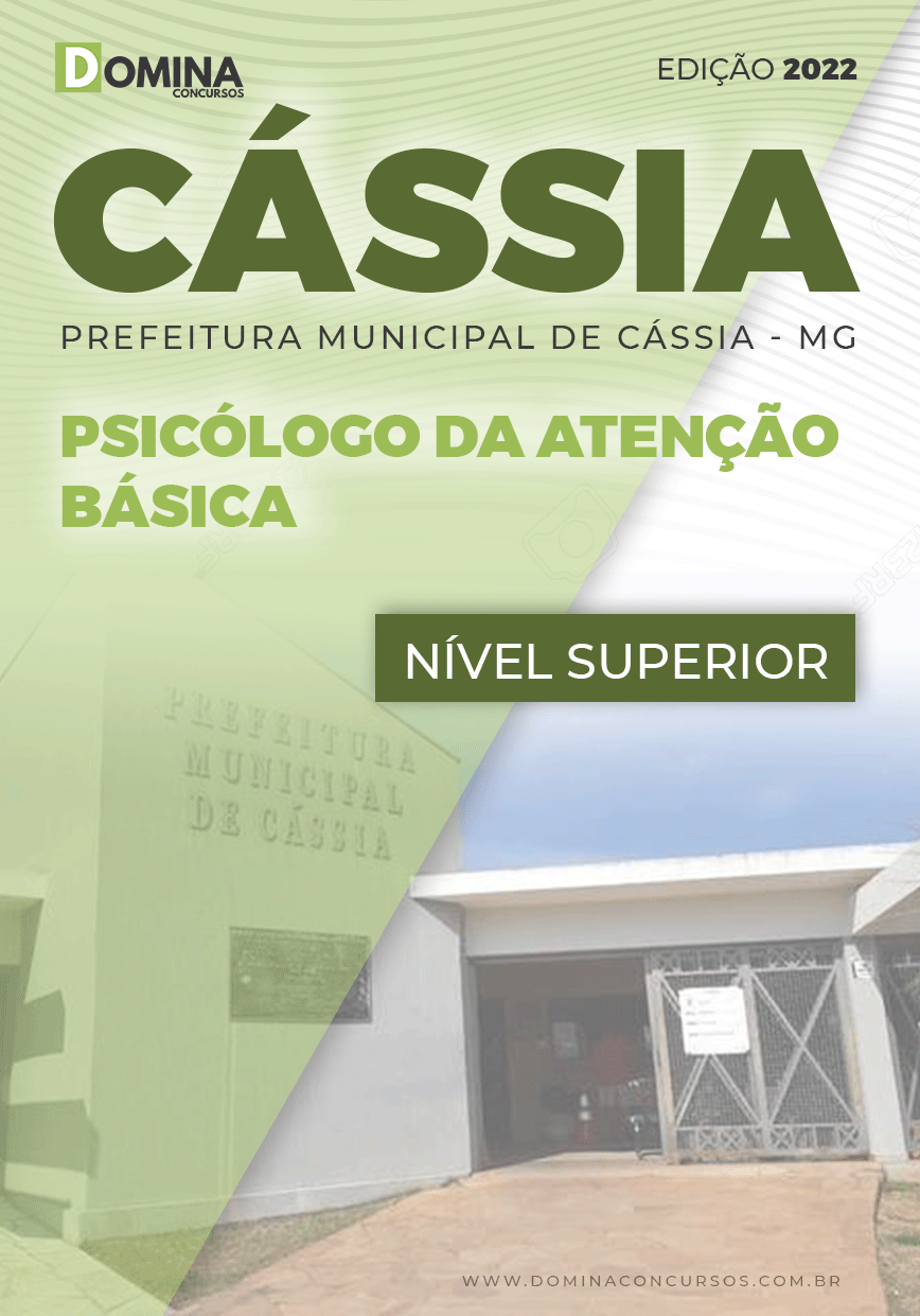 Apostila Pref Cássia MG 2022 Psicólogo Atenção Básica