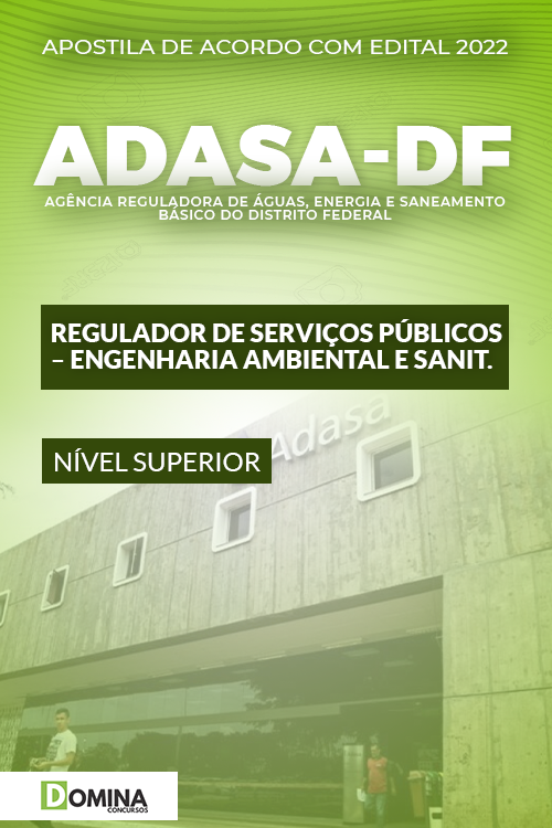 Apostila ADASA DF 2022 Reg. Serv. Públ. Enge. Ambi. Sanitário