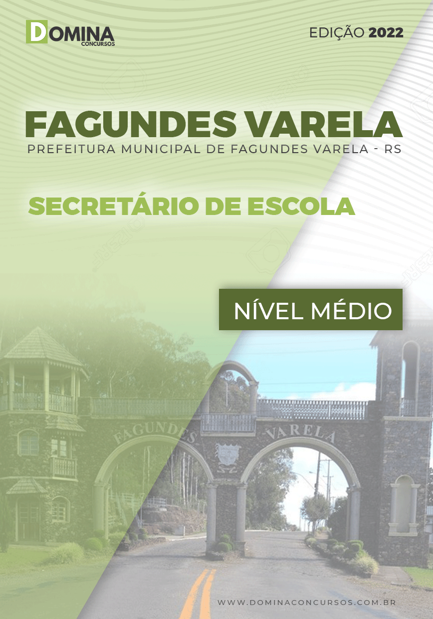 Apostila Pref Fagundes Varela RS 2022 Secretário Escola