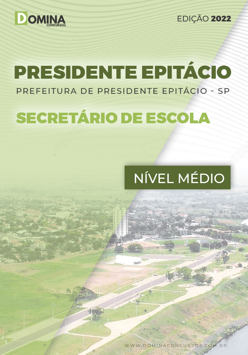 Apostila Concurso Pref Epitácio SP 2022 Secretário Escola