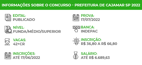 Apostila Pref Cajamar SP 2022 Assistente Administrativo