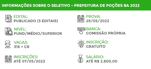 Apostila Pref Poções BA 2022 Adjunto Administrativo