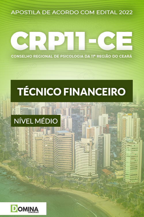 Apostila Concurso CRP 11 CE 2022 Técnico Financeiro