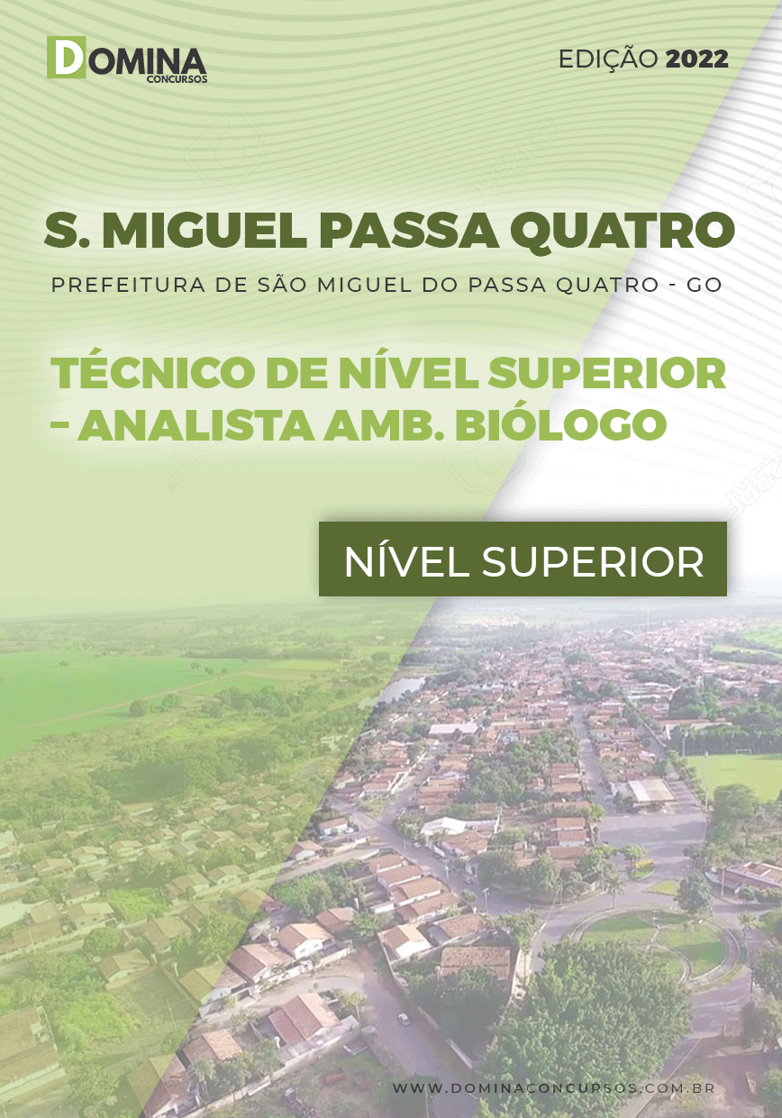Apostila São Miguel Passa Quatro GO 2022 Analista Ambiental Biólogo