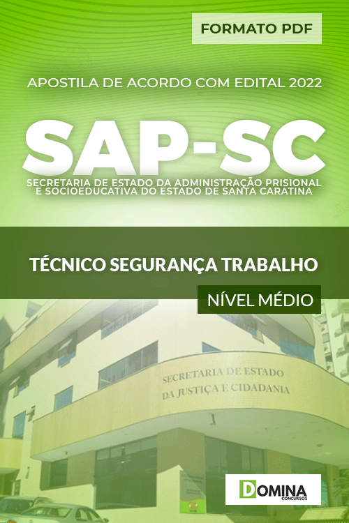 Apostila Digital SAP SC 2022 Técnico Segurança Trabalho