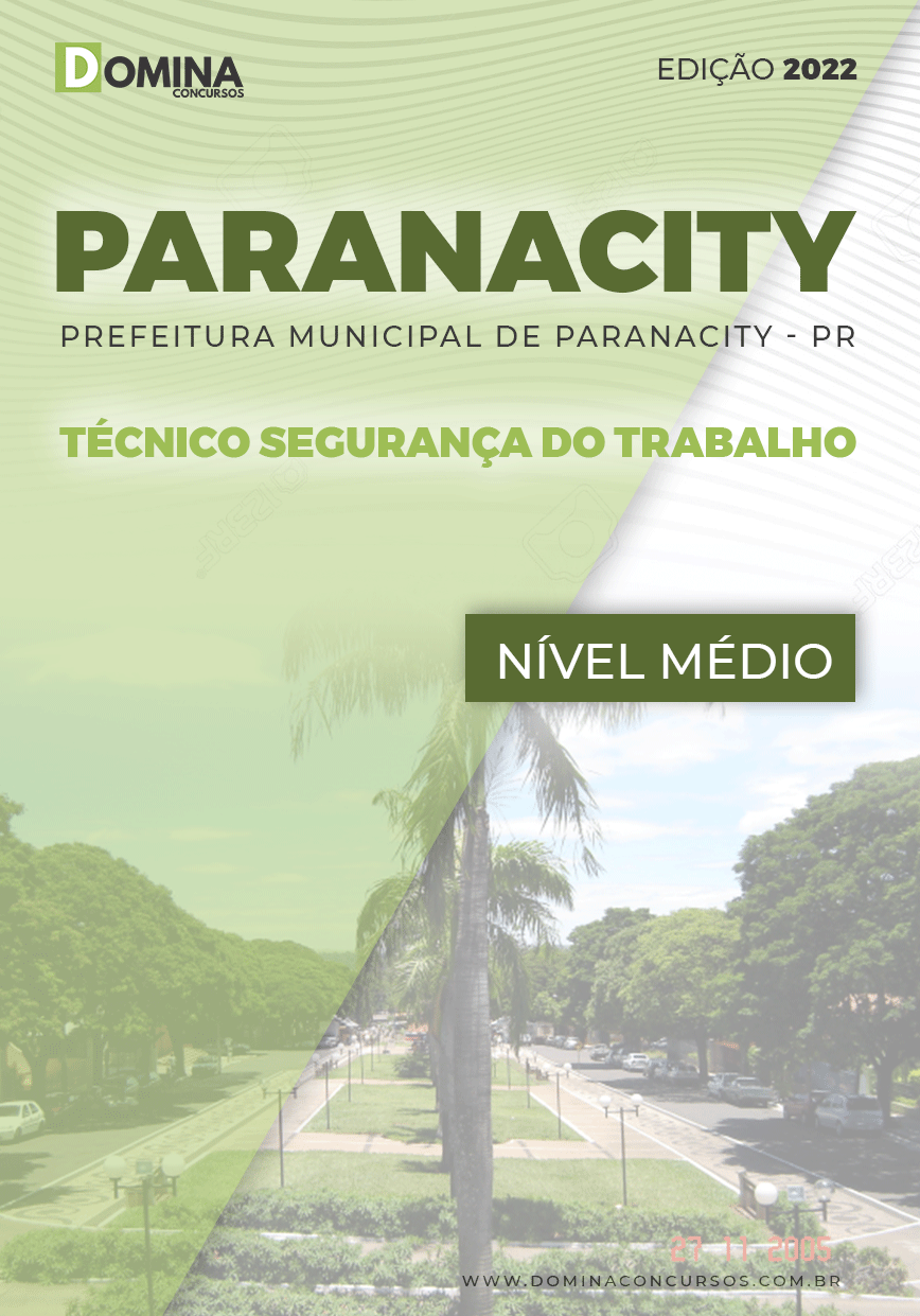 Apostila Pref Paranacity PR 2022 Técnico Segurança Trabalho