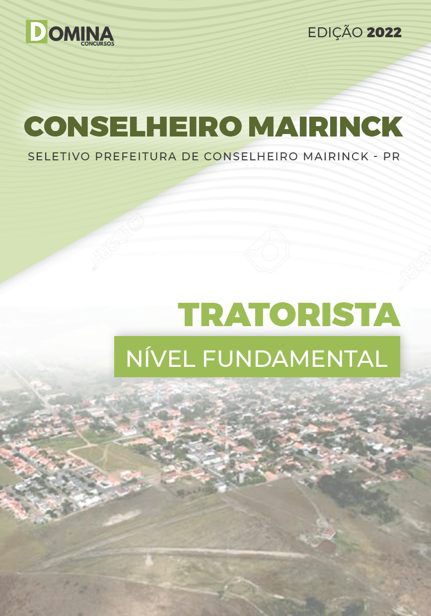Apostila Pref Conselheiro Mairinck PR 2022 Tratorista