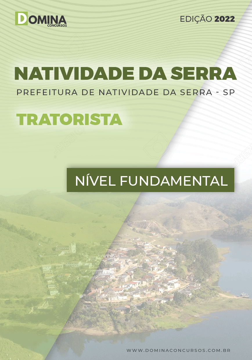 Apostila Digital Pref Natividade Serra SP 2022 Tratorista