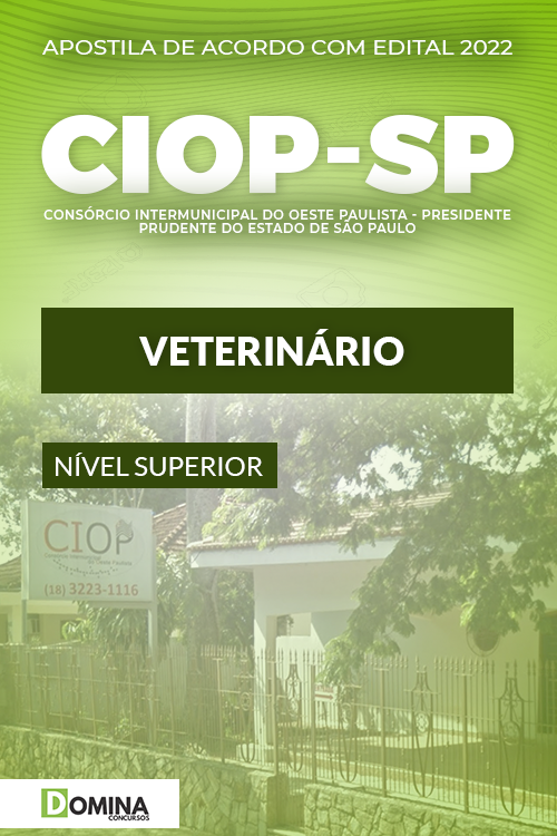 Apostila Digital Processo Seletivo CIOP SP 2022 Veteriário