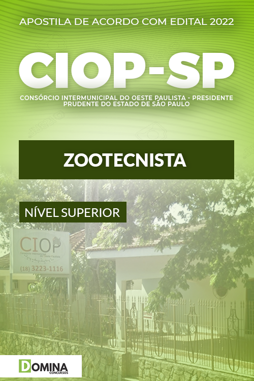 Apostila Digital Processo Seletivo CIOP SP 2022 Zootecnista