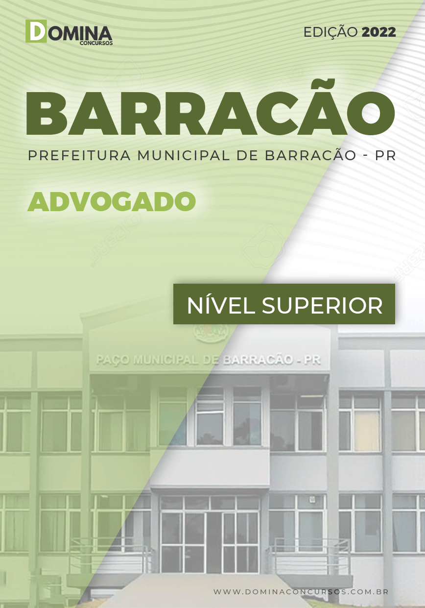 Apostila Concurso Pref Barracão PR 2022 Advogado