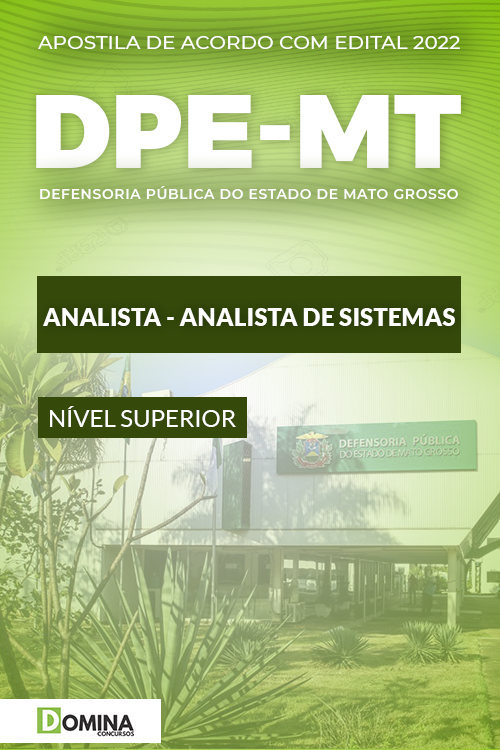 Apostila DPE MT 2022 Analista Analista de Sistemas