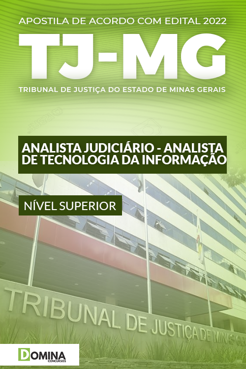 Apostila TJ MG 2022 Analista Tecnologia Informação